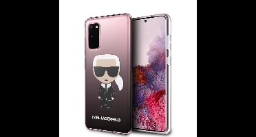 Zwart hoesje van Karl Lagerfeld - Backcover - Samsung Galaxy S20 - KLHCS62TRDFKBK