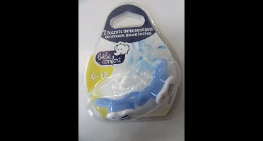 fopspeenset 2stuks silecone 6-18m bebe confort