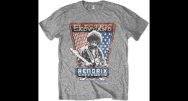 Jimi Hendrix - Electric Ladyland Heren T-shirt - L - Grijs