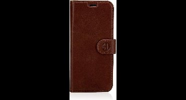 Rico Vitello Leren Book Case Geschikt voor Samsung Galaxy S10 Donkerbruin