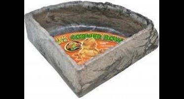 Zoo Med Repti Rock Corner Food / Water Dish - Voer / Waterbak - Large - Grijs