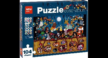 Apli Kids - Zoek en Vind Puzzel Bos