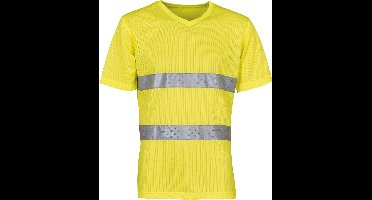 Yoko Top Cool - Hi-Vis T-shirt V-hals YHVJ910 - Hi Vis Yellow - L