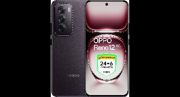 OPPO Reno12 5G - 12+256GB - 24+6 maanden extra garantie - Black Brown - Ai Phone