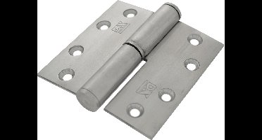 DX Kogelstiftpaumelle Recht RVS 89x89x3mm Din Links H368-89890313