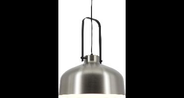 Artdelight - Hanglamp Mendoza - Mat Staal / Zwart - E27 - IP20 - Dimbaar