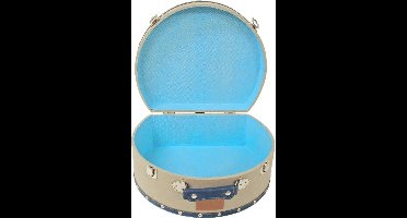 Lief! Kattenmand Koffer Boys Beige/Blauw - 37X30X11 CM