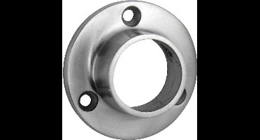 Muurflens 38,1mm rvs mat