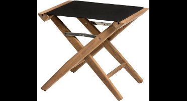 ARC Marine teakhouten Regisseurskruk zwart Canvas