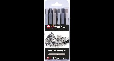 Sakura Koi Coloring Brush Pen set Urban | 6 kleuren