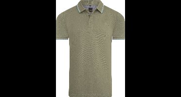 Mario Russo Polo shirt Edward - Polo Shirt Heren - Poloshirts heren - Katoen - Legergroen