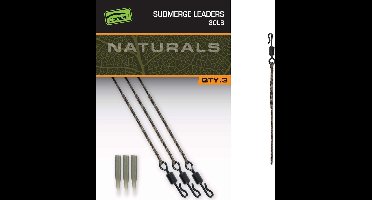 Fox Carp - End Tackle Naturals Submerged Leaders x 3 - Fox Carp
