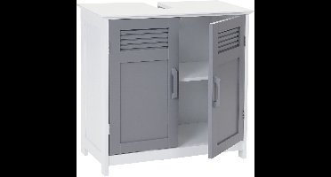 Badmeubel MCW-A85, badkamermeubel 60x60x30cm ~ grijs