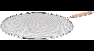 Universele RVS spatdeksel/afgietdeksel voor pannen van 29 cm - Koekenpan deksels tegen het spatten