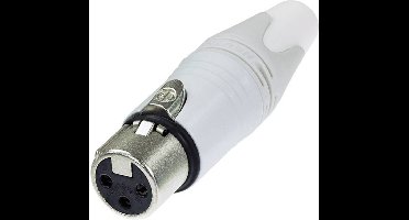 Neutrik NC3FXX-WT XLR-connector Bus, recht Aantal polen: 3 Wit 1 stuk(s)
