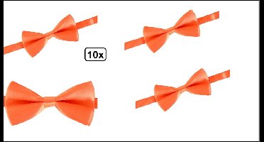 10x Vlinder strik oranje - Hamston Festival thema feest party gala feest hollywood