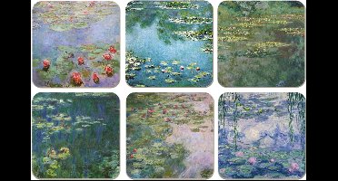 Claude Monet, Water Lelies Onderzetters 6 stuks