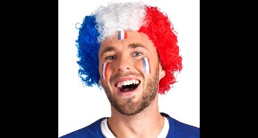 Boland - Pruik Frankrijk - Afro - Kort - Unisex - - Landen