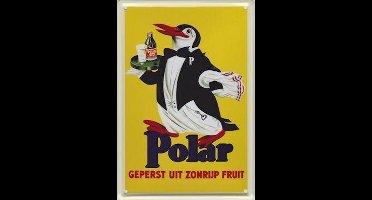 Polar reclame Geperst uit zonrijp fruit - Metalen reclamebord - 10x15 cm
