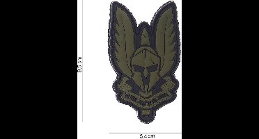 101 Inc Embleem 3D Pvc Spartan Groen  10099