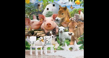 Fotobehang Boerderijdieren - 260 x 384 - Vlies - REINDERS