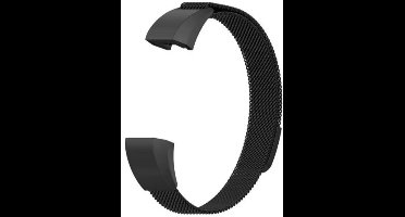 Scoby - Horlogebandje - Smartwatch Band - Geschikt voor FitBit Alta - Magneetsluiting - Zwart - Maat L