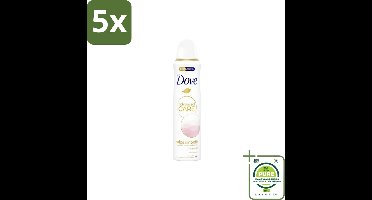 5 x Dove Deodorant Spray Calming Blossom 150 ml - Grootverpakking - Deodorant Spray - Okselhuid Verzorging - Huidverzorging - Alcoholvrije Deodorant - Comfortabele Huid
