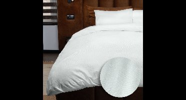Zydante® Dekbedovertrek Emboss Geometric 200x220 cm - Zilver Grijs - met 2 Kussenslopen
