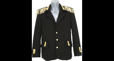 Carnavalsjas Luxe - Carnaval - Oeteldonk - Zwart - Maat XL