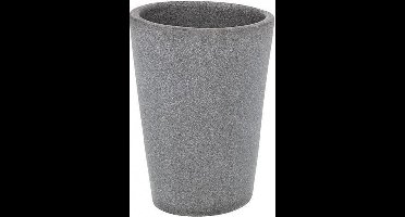 Wenko Pebble Beker 10.7x7.8x8.8cm polyresin Grijs