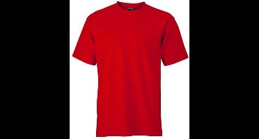 James and Nicholson - Unisex Medium T-Shirt met Ronde Hals (Rood)