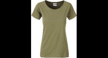 James and Nicholson Dames/dames Basic Organic Katoenen T-Shirt (Khaki)
