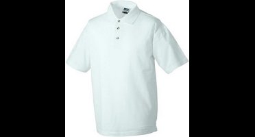 James and Nicholson Heren Medium Pique Polo (Wit)
