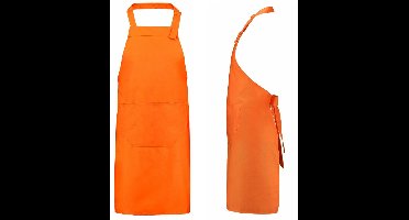 Benza Schort Keukenschort - Oranje - 75 x 85 cm - 10 stuks