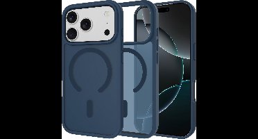 Just in Case hoesje geschikt voor iPhone 17 Pro Max - Compatibel met MagSafe - Military Grade Backcover - Blauw
