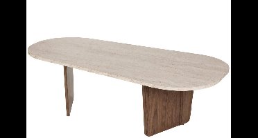 CALICOSY - Salontafel met afgeronde randen L130 cm - AMÉLIA