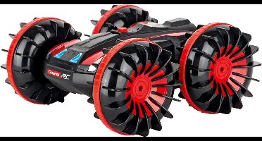 Carrera RC voertuig - RC All-terrein Stuntauto - Waterauto - Zwart/Rood - 2,4GHz RC Model Kant en Klaar - 1:16