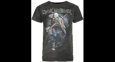 Iron Maiden The Trooper Heren T-shirt - grijs - S
