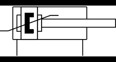 Festo Compacte Cilinder 80mm Boring 10mm Slag ISO 21287 Dubbelwerkend - 572718 - P2BT2