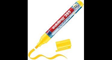 edding 385 markeerstift met flexibele punt geel - 1 stuk - navulbaar - highlighter voor flipcharts en normaal papier