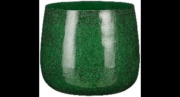 Mica Decorations Benson Bloempot - H22 x Ø24 cm - Metaal - Donkergroen