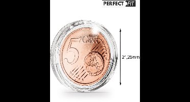 Muntcapsules Rond - geschikt voor munten Ø 21.25 mm. - ULTRA PERFECT