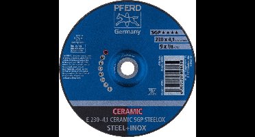 PFERD TOOLS AFBR.SCH. E 230-4,1 CERAMIC SGP STEELOX