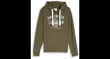 Tom Tailor - Hoodie met logo-print - Maat M - Black Olive