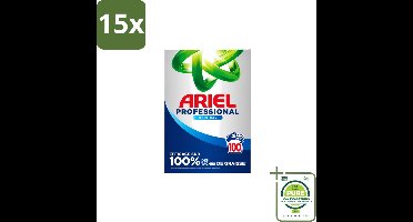 15 x Ariel – Waspoeder – Professional Regular – 100 wasbeurten - 5,5 kg - Grootverpakking - Vaatwasstrips - Waspoeder - Wasmiddel - Reinigingsresultaat - Vlekverwijdering - Professioneel Wassen
