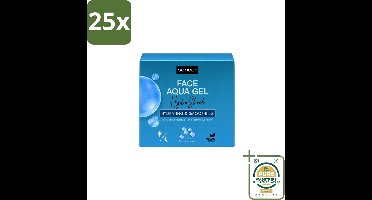 25 x Sence – Dagcrème – Aqua Gel Hydro Shock 2-in-1 – 50 ml - Wasstrips - Hyaluronzuur Serum - Hydratatie - Huid Verzorging - Stralende Huid - Fijne Lijntjes
