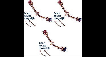 Hondenspeelgoed Happy Pet - Twist-Tee 2 Knoop Tugger M - 3 stuks - Multipack