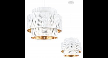 Glamour Hanglamp Wit/Goud - 35cm - Moderne Stijl