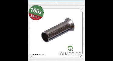 QUADRIOS Adereindhuls, 22C477, 2,5 mm², Niet-geïsoleerd, 100 st.