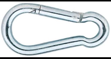 Karabijnhaak - C-DIN 5299 - 080x08mm - Verzinkt